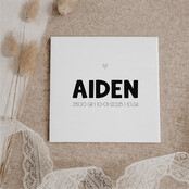 Gepersonaliseerd tegeltje | 11 CM | Naam | Zwart