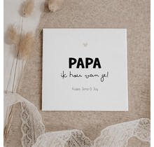 Gepersonaliseerd tegeltje | 11 CM | Papa | Namen