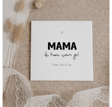 Gepersonaliseerd tegeltje | 11 CM | Mama | Namen