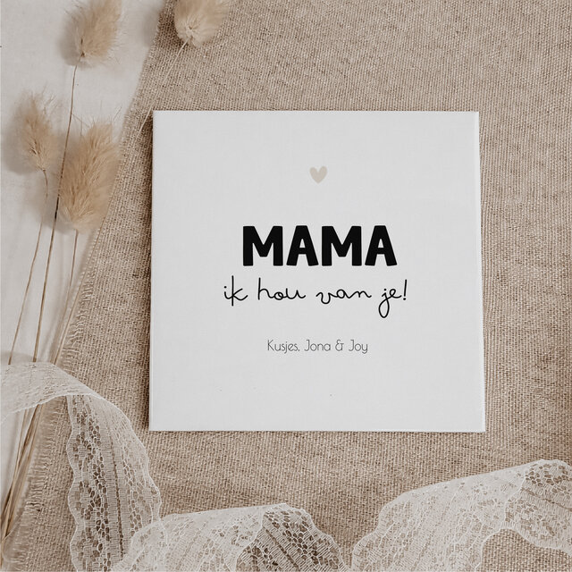 Gepersonaliseerd tegeltje | 11 CM | Mama | Namen