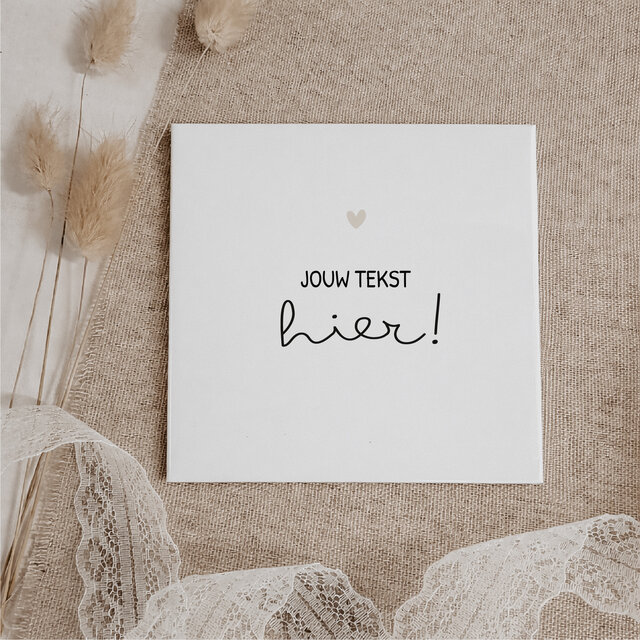 Gepersonaliseerd tegeltje | 11 CM | Met eigen tekst