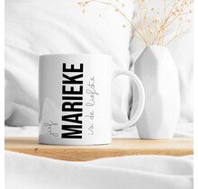 Gepersonaliseerde mok | Juf Bold | Met naam naar keuze