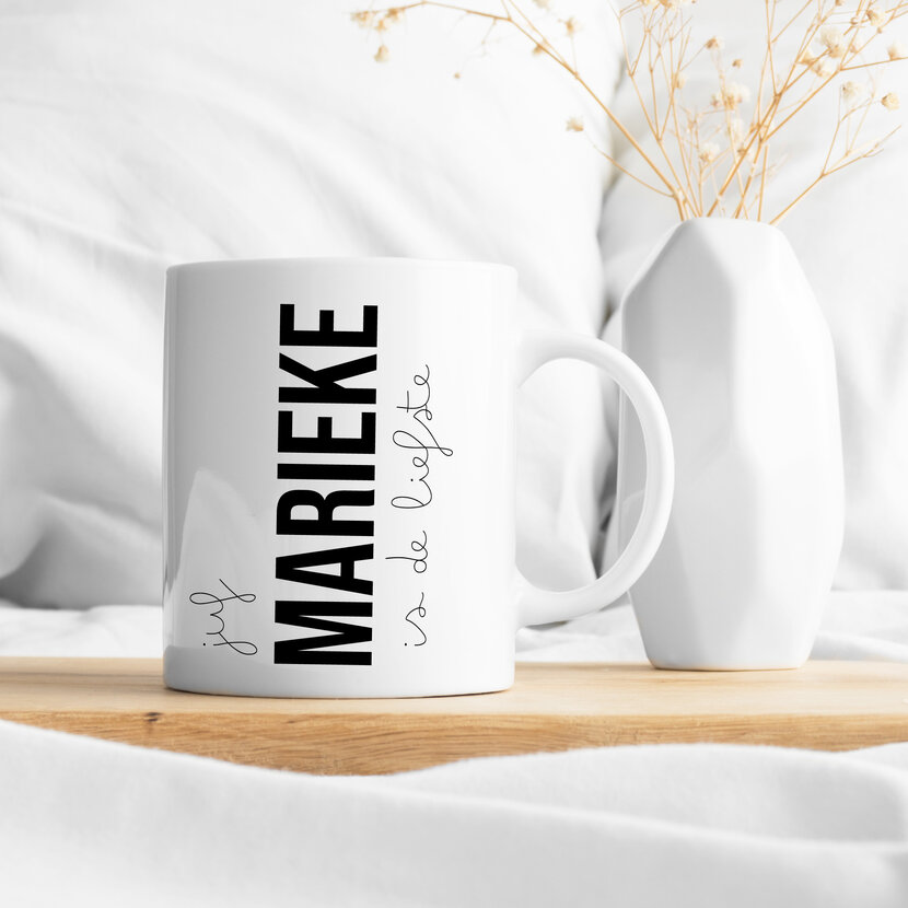 Gepersonaliseerde mok | Juf Bold | Met naam naar keuze
