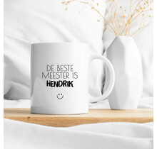 Gepersonaliseerde mok | Beste Meester | Met naam naar keuze