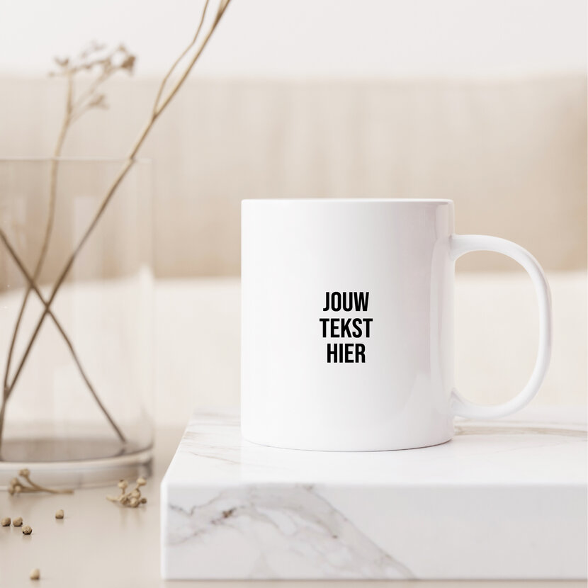 Gepersonaliseerde mok | Met tekst naar keuze