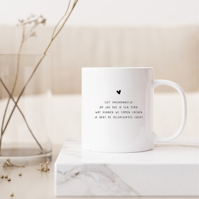 Mok | Lief vriendinnetje | Strik