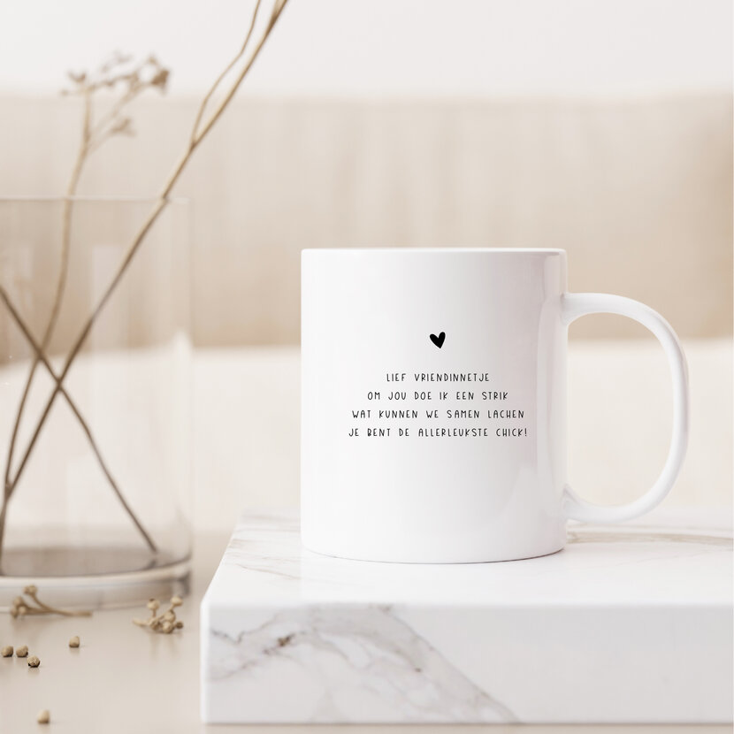 Mok | Lief vriendinnetje | Strik