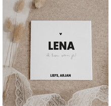 Gepersonaliseerd tegeltje | 11 CM | Valentijn