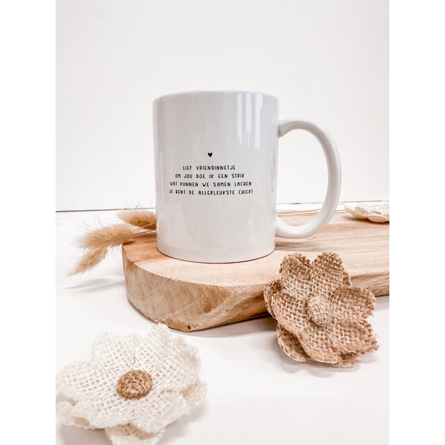 Mok | Lief vriendinnetje | Strik