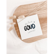 Oud Hollands tegeltje | 11 CM | Jij bent goud waard