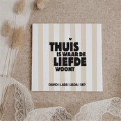 Gepersonaliseerd tegeltje | 11 CM | Thuis | Namen