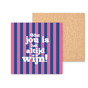 Kleurrijke tegel | 11 CM | Altijd wijn