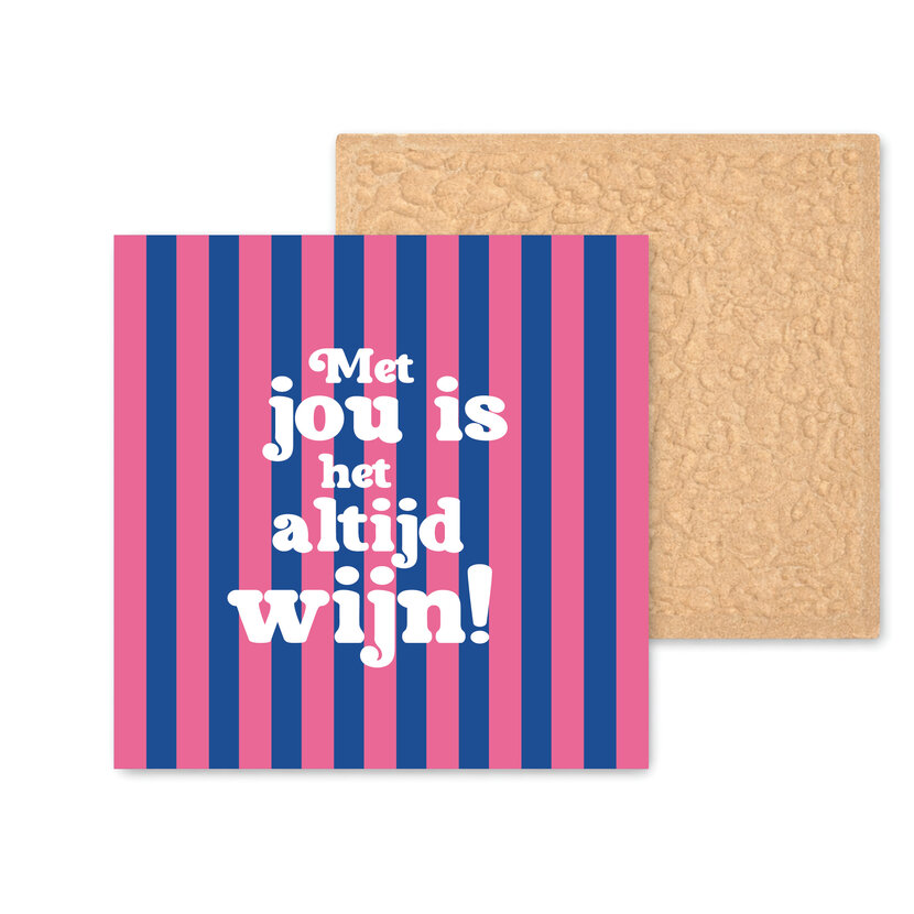 Kleurrijke tegel | 11 CM | Altijd wijn