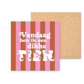 Kleurrijke tegel | 11 CM | Vandaag ben ik een dikke tien