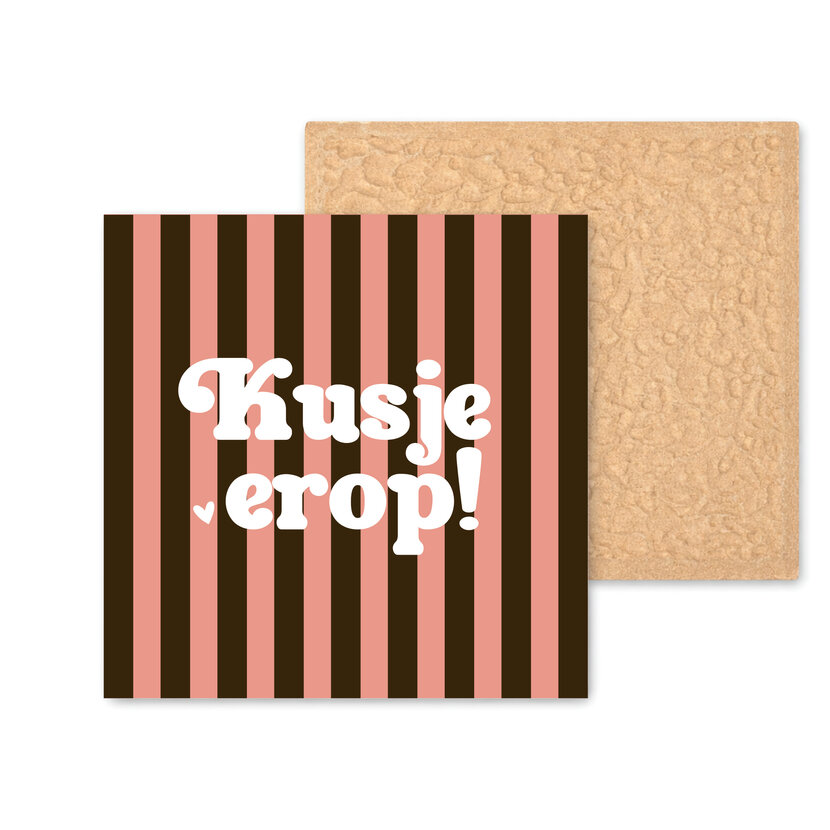 Kleurrijke tegel | 11 CM | Kusje erop!