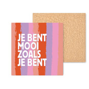 Kleurrijke tegel | 11 CM | Mooi zoals je bent