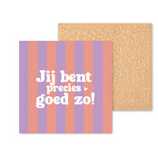 Kleurrijke tegel | 11 CM | Jij bent precies goed zo