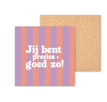 Kleurrijke tegel | 11 CM | Jij bent precies goed zo