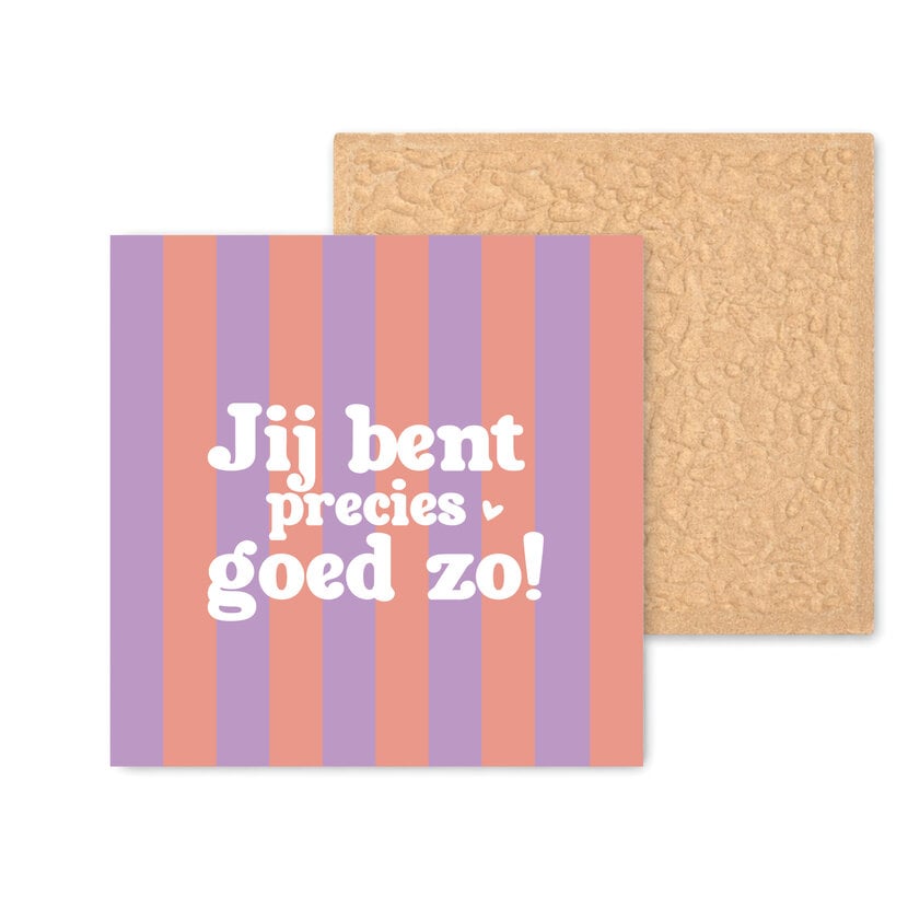 Kleurrijke tegel | 11 CM | Jij bent precies goed zo