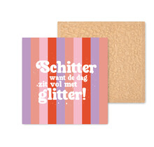 Kleurrijke tegel | 11 CM | Schitter