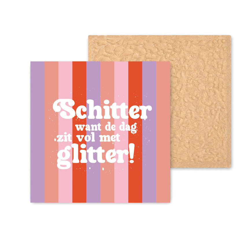 Kleurrijke tegel | 11 CM | Schitter