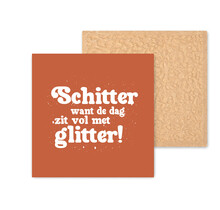 Kleurrijke tegel | 11 CM | Schitter| Koper