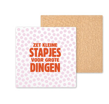 Kleurrijke tegel | 11 CM | Kleine stapjes