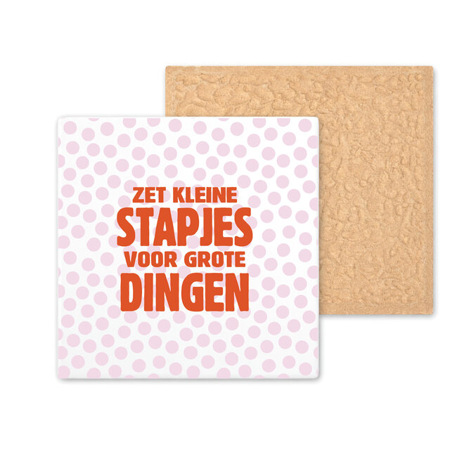 Kleurrijke tegel | 11 CM | Kleine stapjes