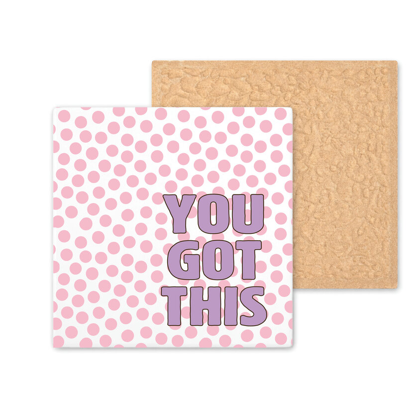 Kleurrijke tegel | 11 CM | You got this