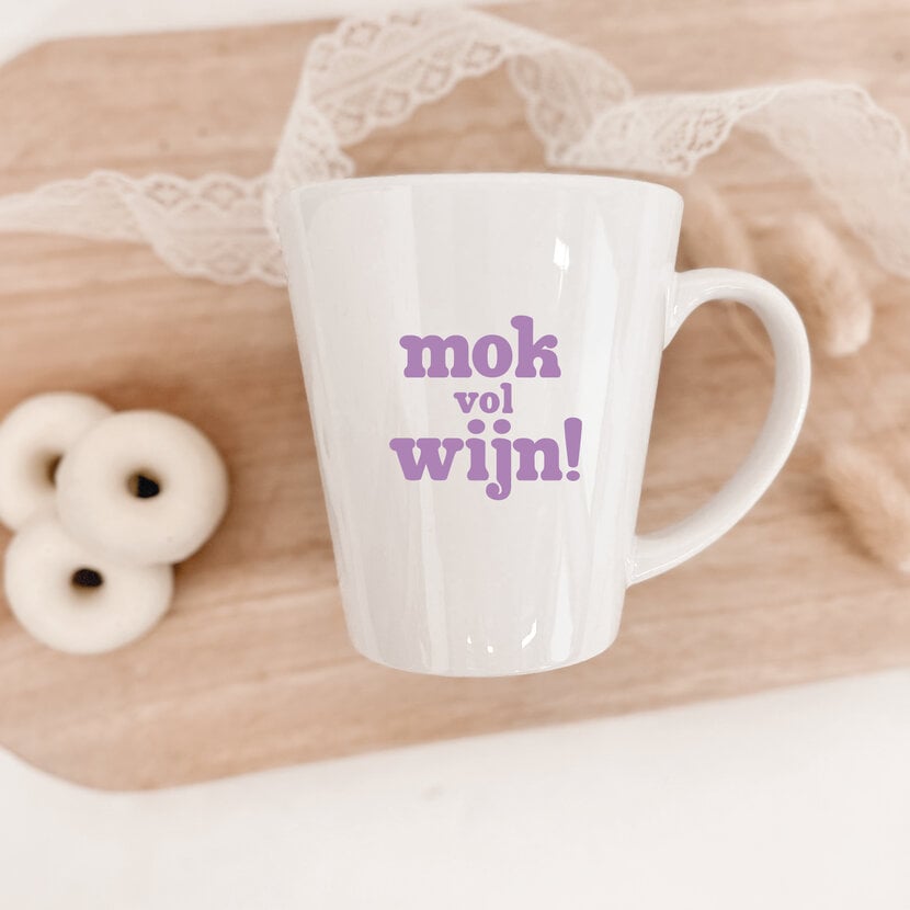 Mok | Mok vol wijn | Lila