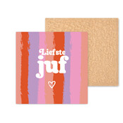 Kleurrijke tegel | 11 CM | Liefste juf