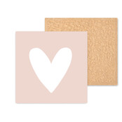 Kleurrijke tegel | 11 CM | Hart Peach