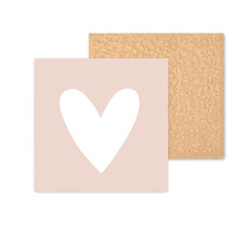 Kleurrijke tegel | 11 CM | Hart Peach