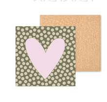 Kleurrijke tegel | 11 CM | Hart lila