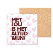 Kleurrijke tegel | 11 CM | Altijd wijn