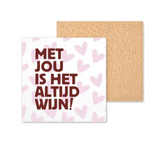 Kleurrijke tegel | 11 CM | Altijd wijn