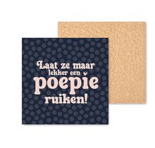 Kleurrijke tegel | 11 CM | Poepie ruiken