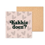 Kleurrijke tegel | 11 CM | Kakkie doen | Beige