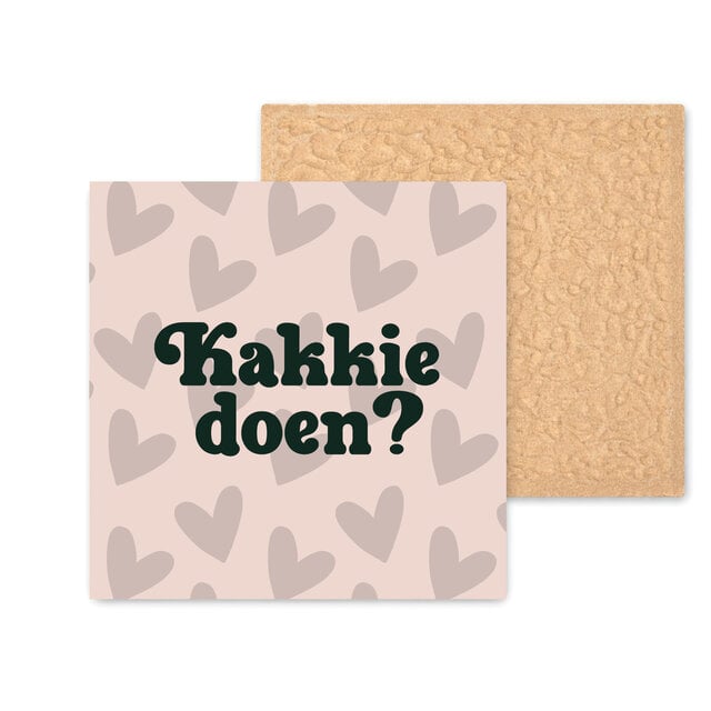 Kleurrijke tegel | 11 CM | Kakkie doen | Beige