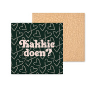 Kleurrijke tegel | 11 CM | Kakkie doen | Groen