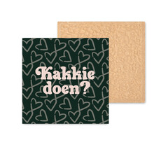 Kleurrijke tegel | 11 CM | Kakkie doen | Groen