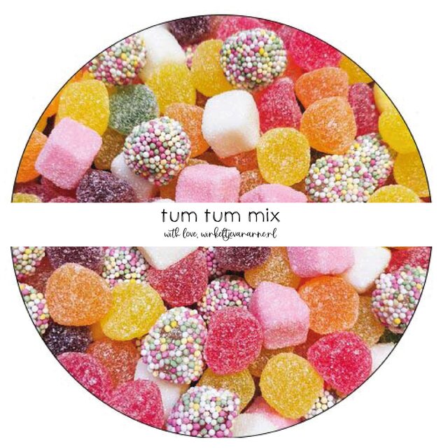 Sweeties | Snoepzak dots | Met eigen tekst