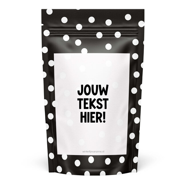 Sweeties | Snoepzak dots | Met eigen tekst