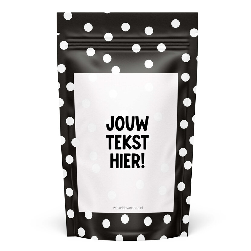 Sweeties | Snoepzak dots | Met eigen tekst