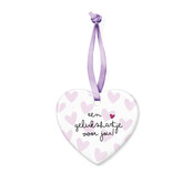 Little heart tiles | Een gelukshartje voor jou | Lila