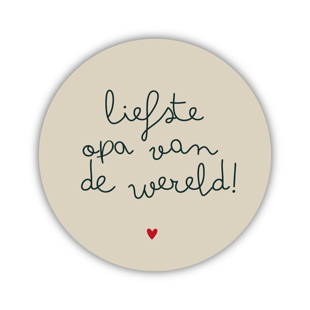 Onderzetter | Liefste opa | Nature greens