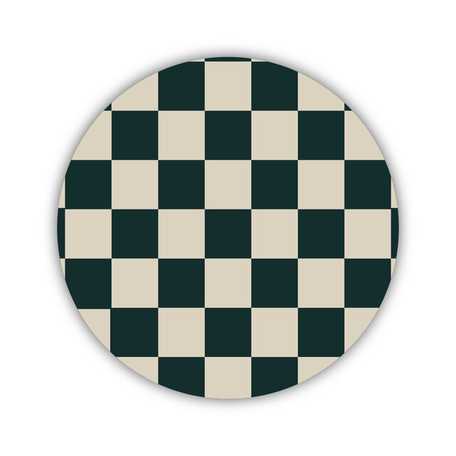 Onderzetter | Ruitjes | Nature greens