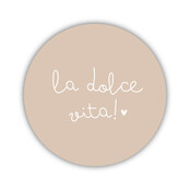 Onderzetter | La dolce vita! | Soft Beige