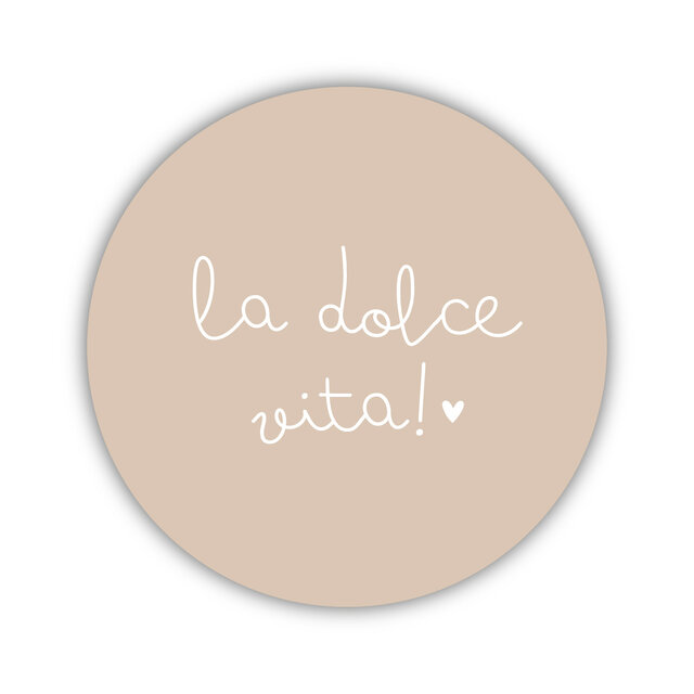 Onderzetter | La dolce vita! | Soft Beige