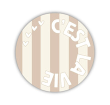 Onderzetter | C'est la vie | Soft Beige